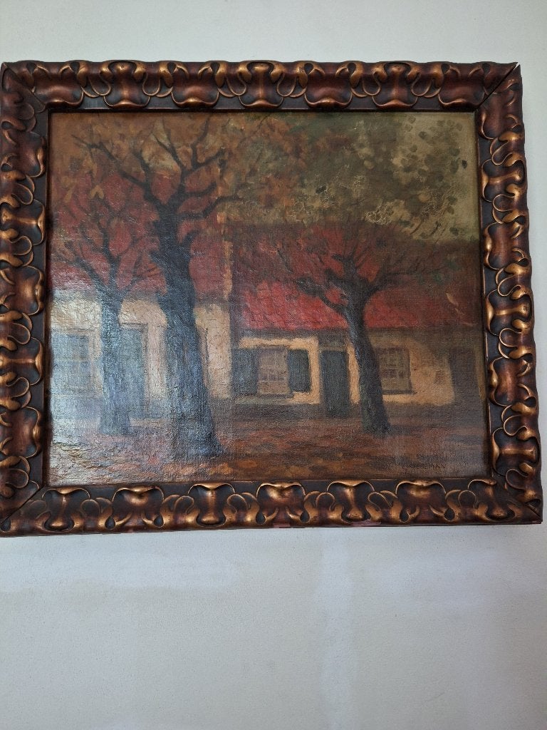 Gert Stegeman schilderij, Antiek en Kunst, Ophalen, Gesigneerd, Acrylverf, Landschap