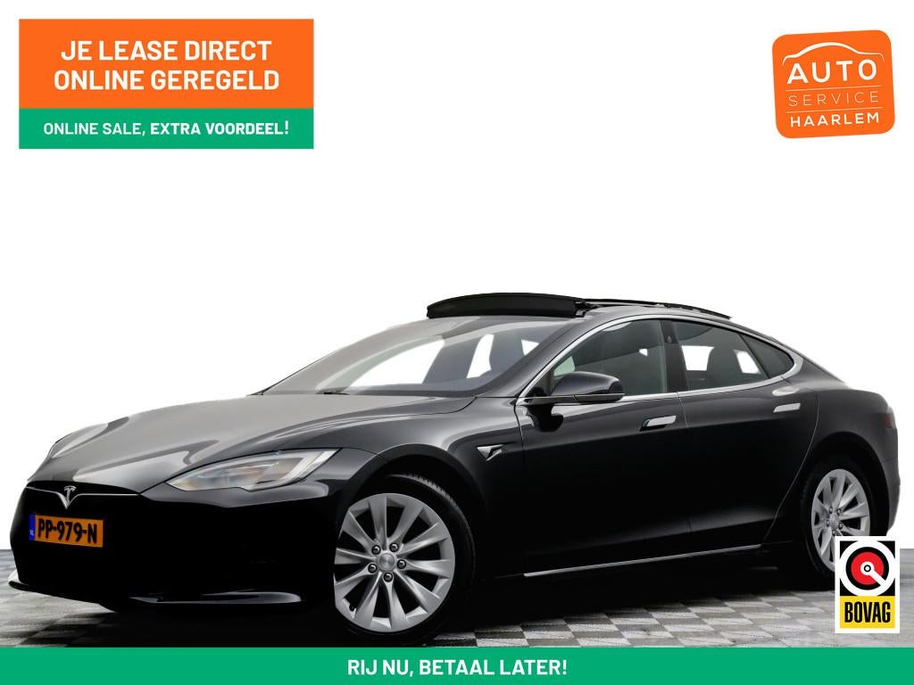Tesla Model S 75 Business SOH 88% Autopilot, Panoramadak, Sf, Achterwielaandrijving, Gebruikt, Met garantie (alle), Zwart