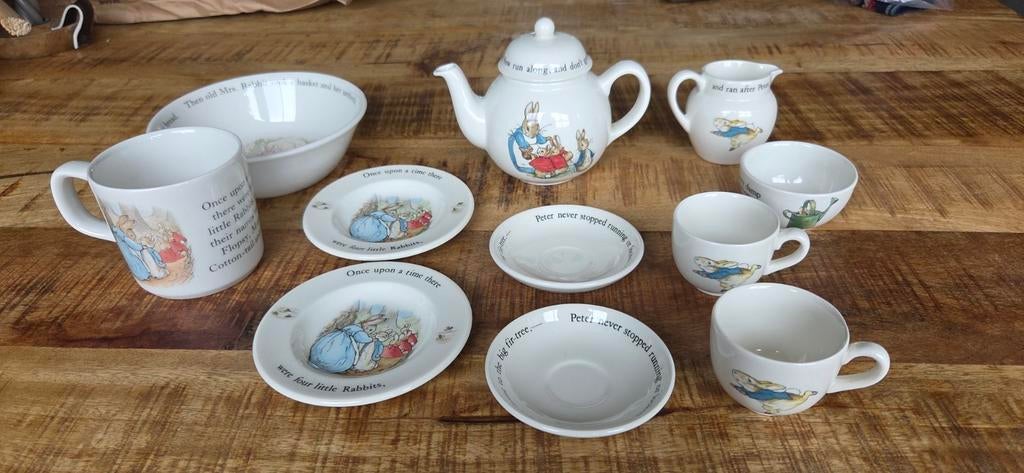 Wedgwood Peter Rabbit Servies, Verzamelen, Ophalen of Verzenden, Zo goed als nieuw, Porselein, Compleet servies