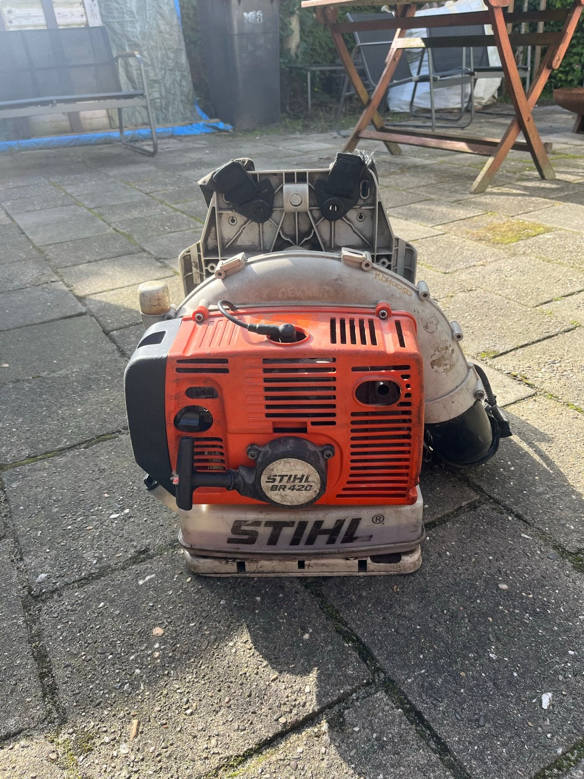 Stihl BR420 Bladblazer, Ophalen, Gebruikt, Benzine, Ruggedragen
