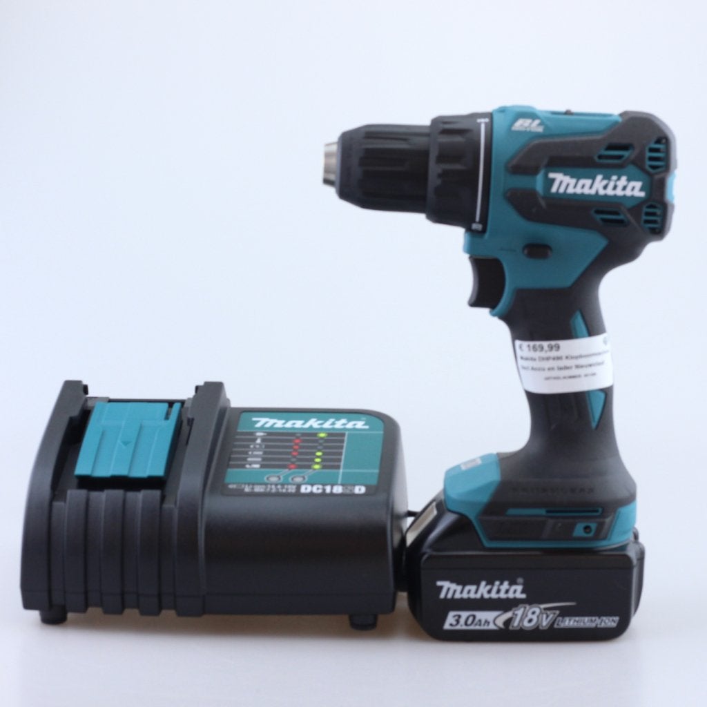 Makita DHP490 Klopboormachine Incl Accu en Lader Nieuwstaat, Makita, Zo goed als nieuw, Support@makita.com, Makita Corporation, 3-11-8, Sumiyoshi-cho, 
Anjo, Aichi 446-8502
Japan