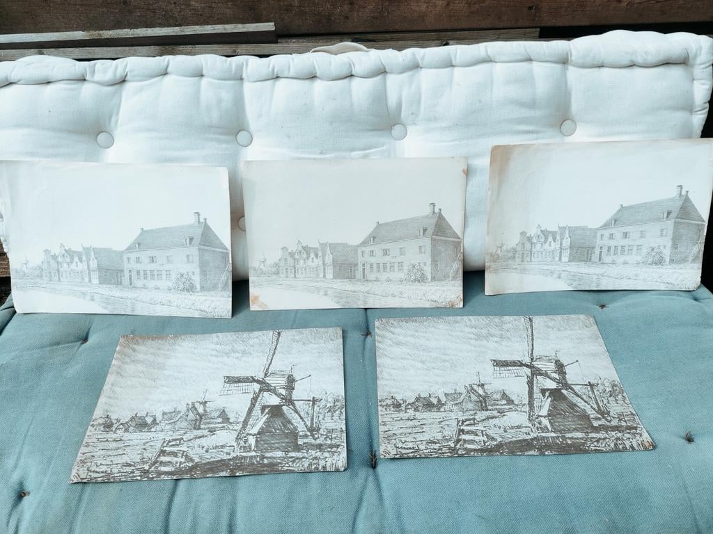 80 platen, prints en tekeningen van de oude Zaanstreek, Ophalen