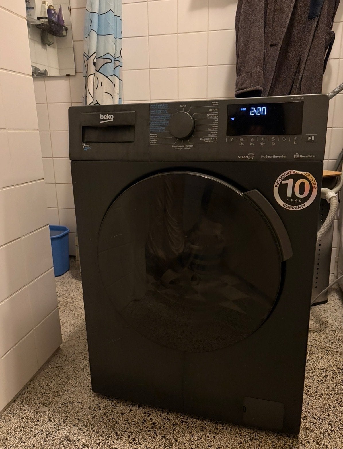 Beko Wasmachine (droger defect), Witgoed en Apparatuur, Wasmachines, Ophalen of Verzenden, Voorlader, Niet werkend, 85 tot 90 cm