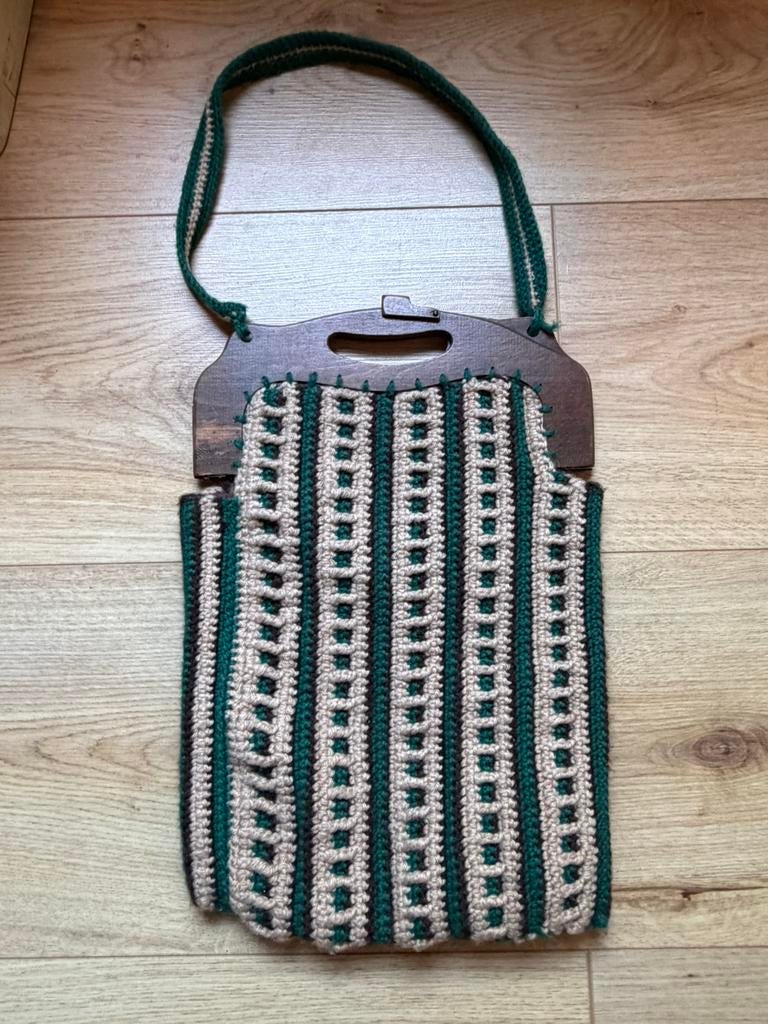Mooie oude tas,, Ophalen of Verzenden, Zo goed als nieuw, Bruin, Handtas