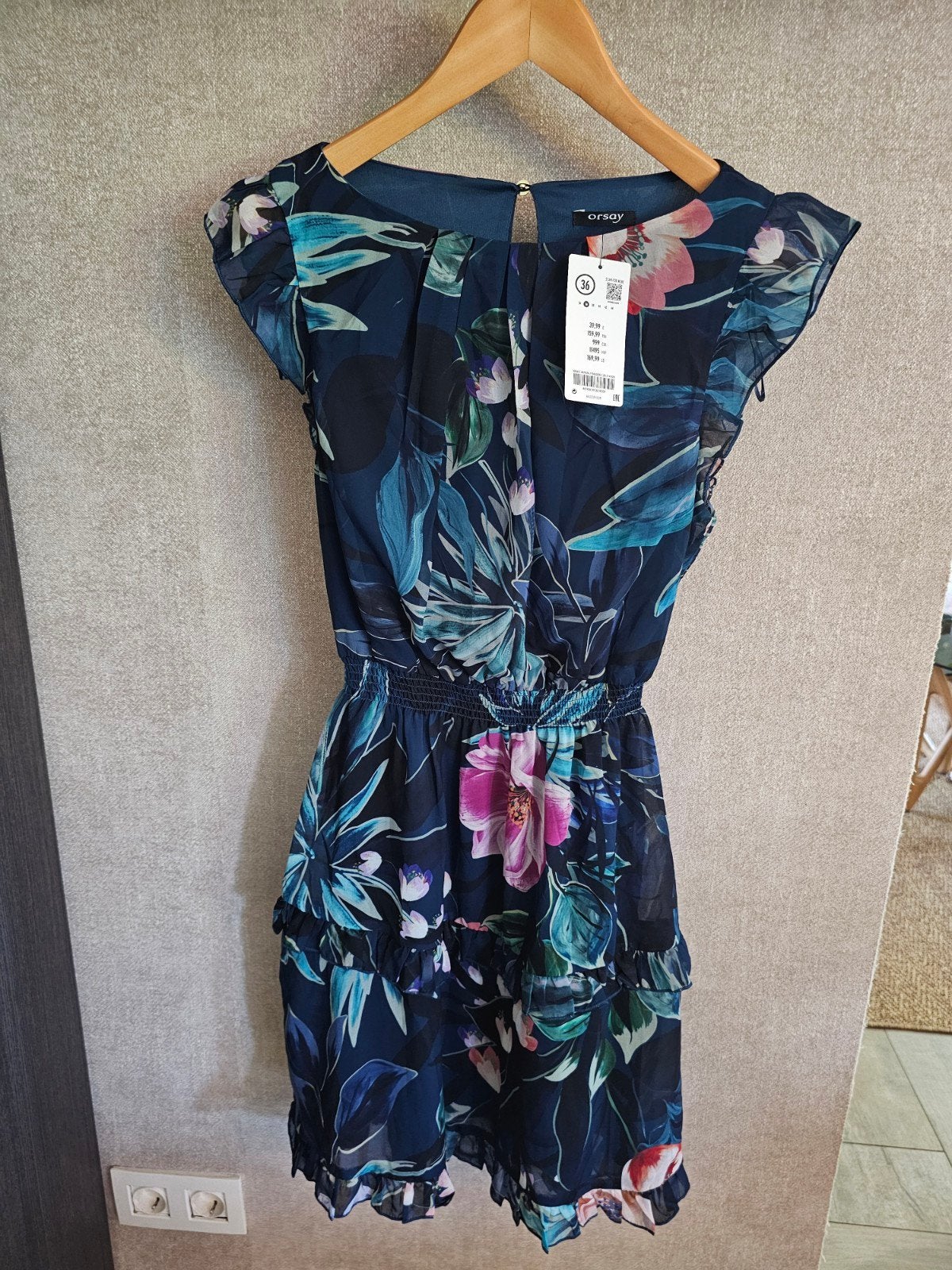 Nieuw jurkje maat 36, merk Orsay., Blauw, Nieuw, Ophalen of Verzenden, Knielengte