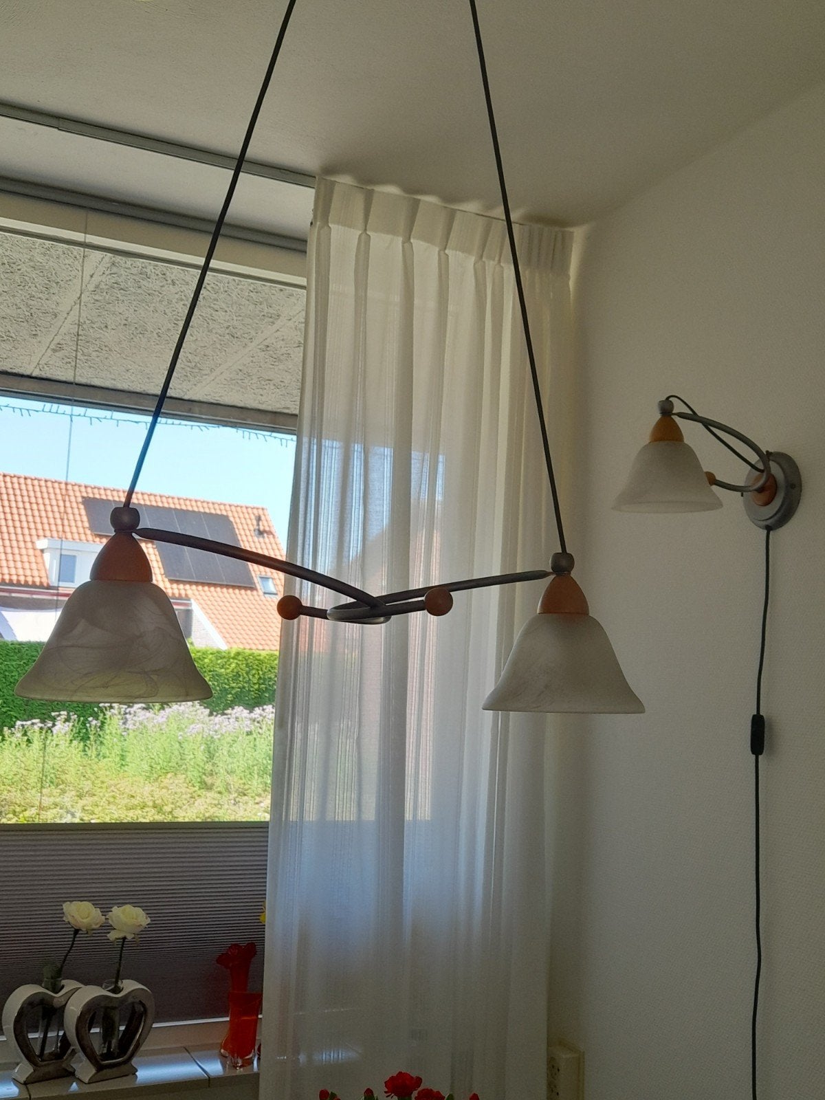 Gratis: Hanglamp en wandlampje set, Ophalen of Verzenden