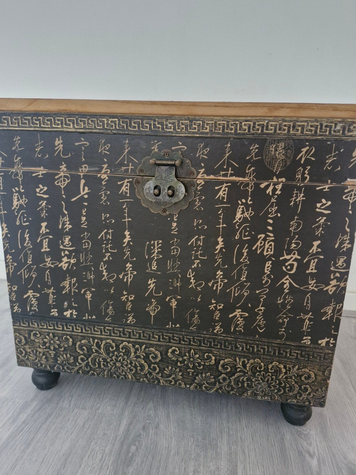 Handgemaakte kist in Chinese stijl (L45xH43xB32), Ophalen