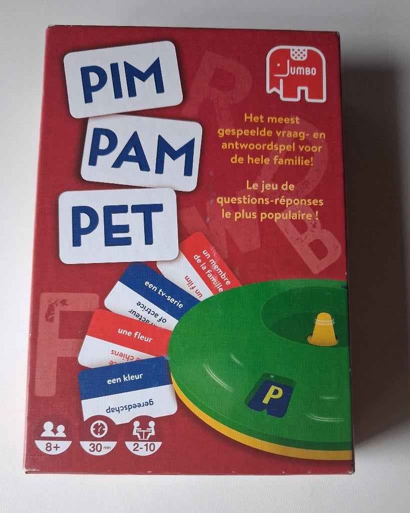 Bordspel Pim Pam Pet, Ophalen of Verzenden, Zo goed als nieuw