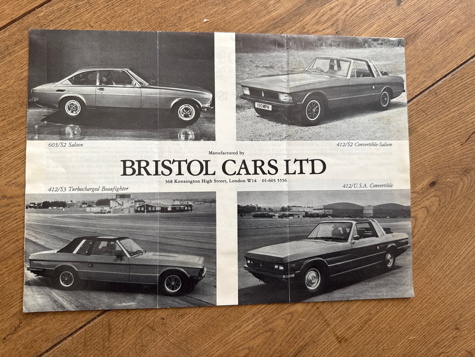 Unieke Bristol brochure uit circa 1980 - Zeldzaam!, Ophalen of Verzenden, Gelezen, Overige merken
