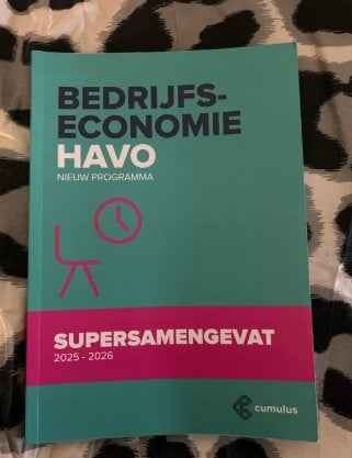 Bedrijfseconomie supersamengevat 5 havo, Boeken, Gelezen, HAVO, Cumulus, Ophalen of Verzenden