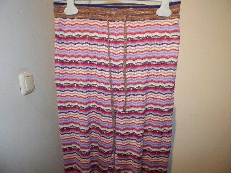 Missoni broek kleurrijk gestreept merk in de stof jogger S, Overige kleuren, Verzenden, Missoni, Maat 36 (S)