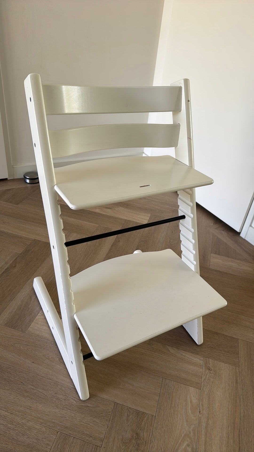 Stokke Tripp trapp wit, Ophalen, Gebruikt, Meegroeistoel