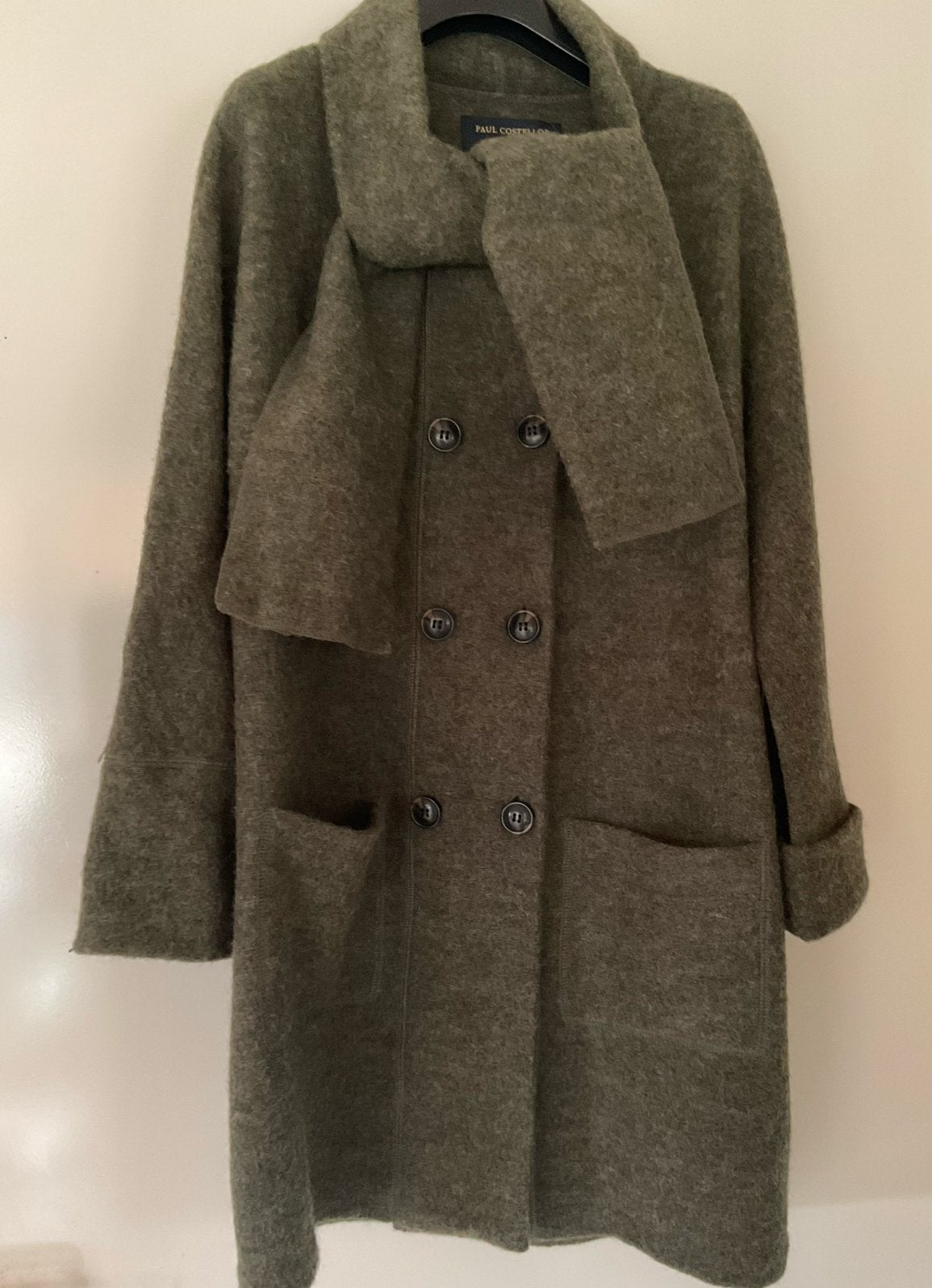 PAUL COSTELLOE PRACHTIG WOLLEN VEST /JAS, Ophalen of Verzenden, Zo goed als nieuw, Maat 38/40 (M), Groen