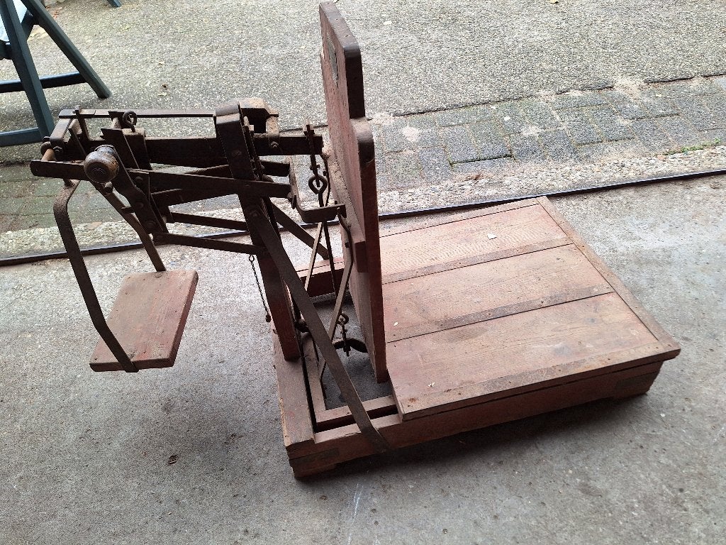 Antieke Weegschaal - 200 kg capaciteit, 1957 Bascule, Ophalen