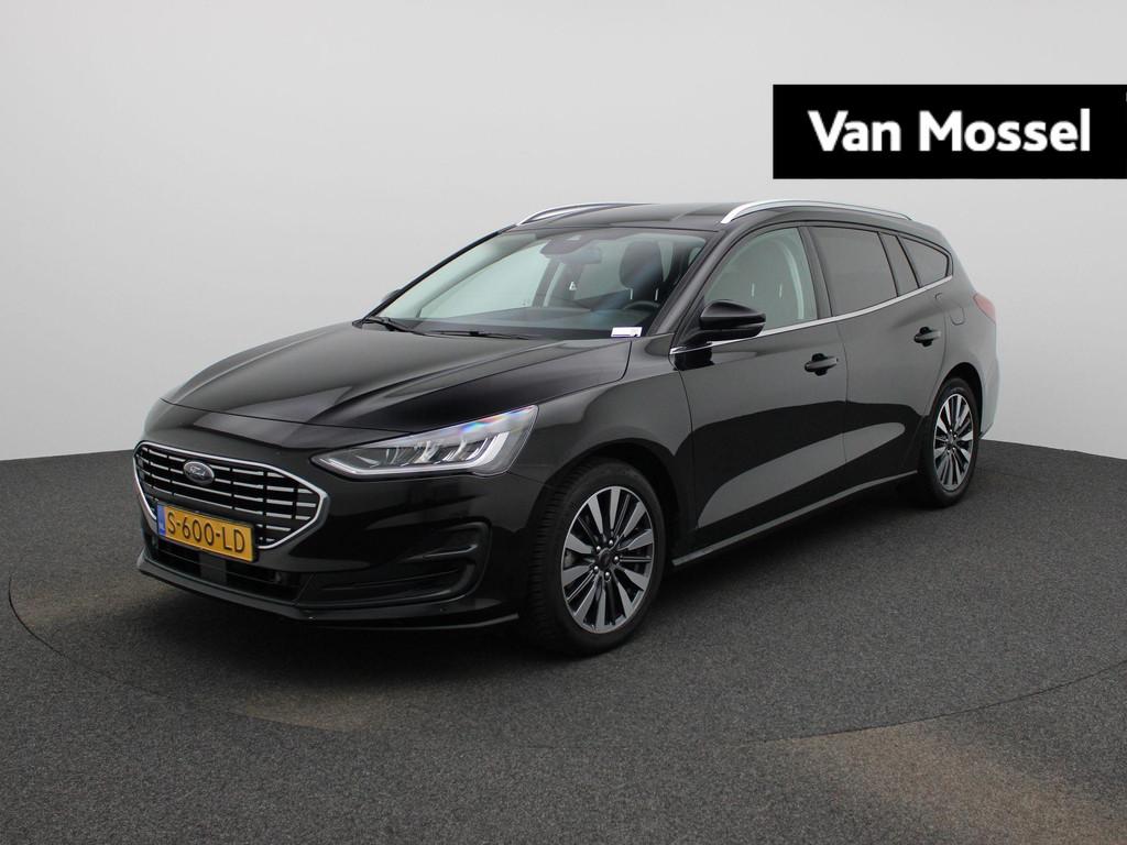 Ford Focus Wagon 1.0 EcoBoost Hybrid Titanium X | Cruise Con, Auto's, 12 maanden, Gebruikt, Euro 6, Zwart