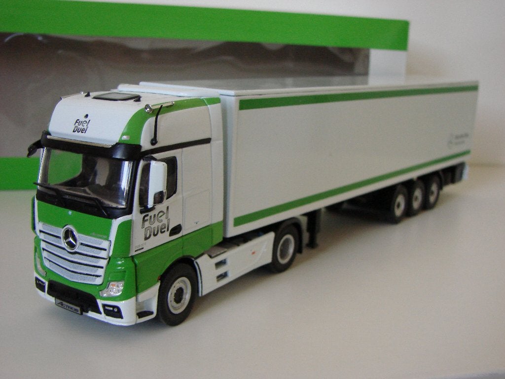 NZG Mercedes-Benz Actros Gigaspace 1851 Fuel Duel combinatie, Ophalen of Verzenden, Nieuw, Bus of Vrachtwagen, NZG