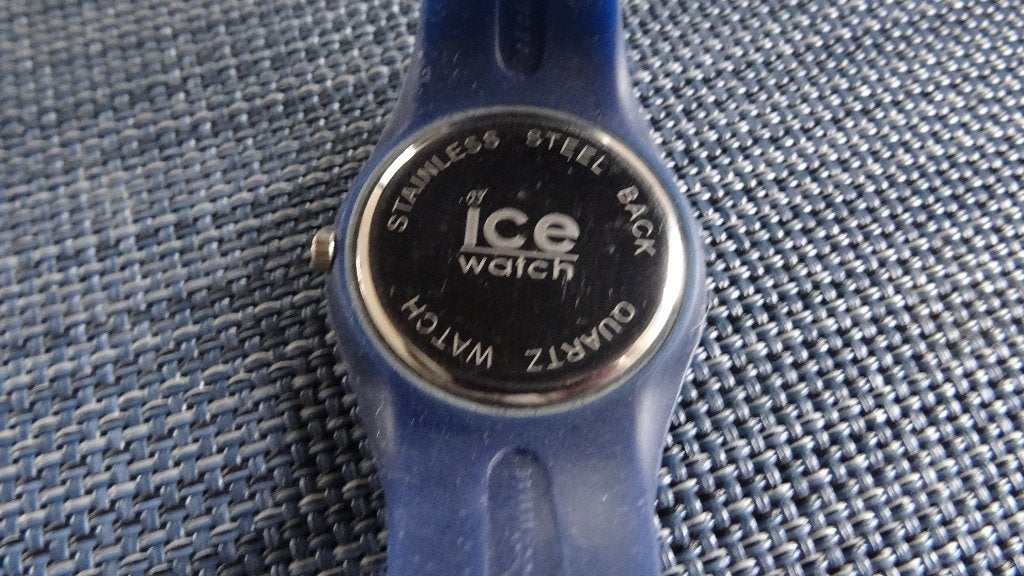 Ice-Watch quartz horloge met een blauwe siliconenband, Overige merken, Staal, Polshorloge, Kunststof