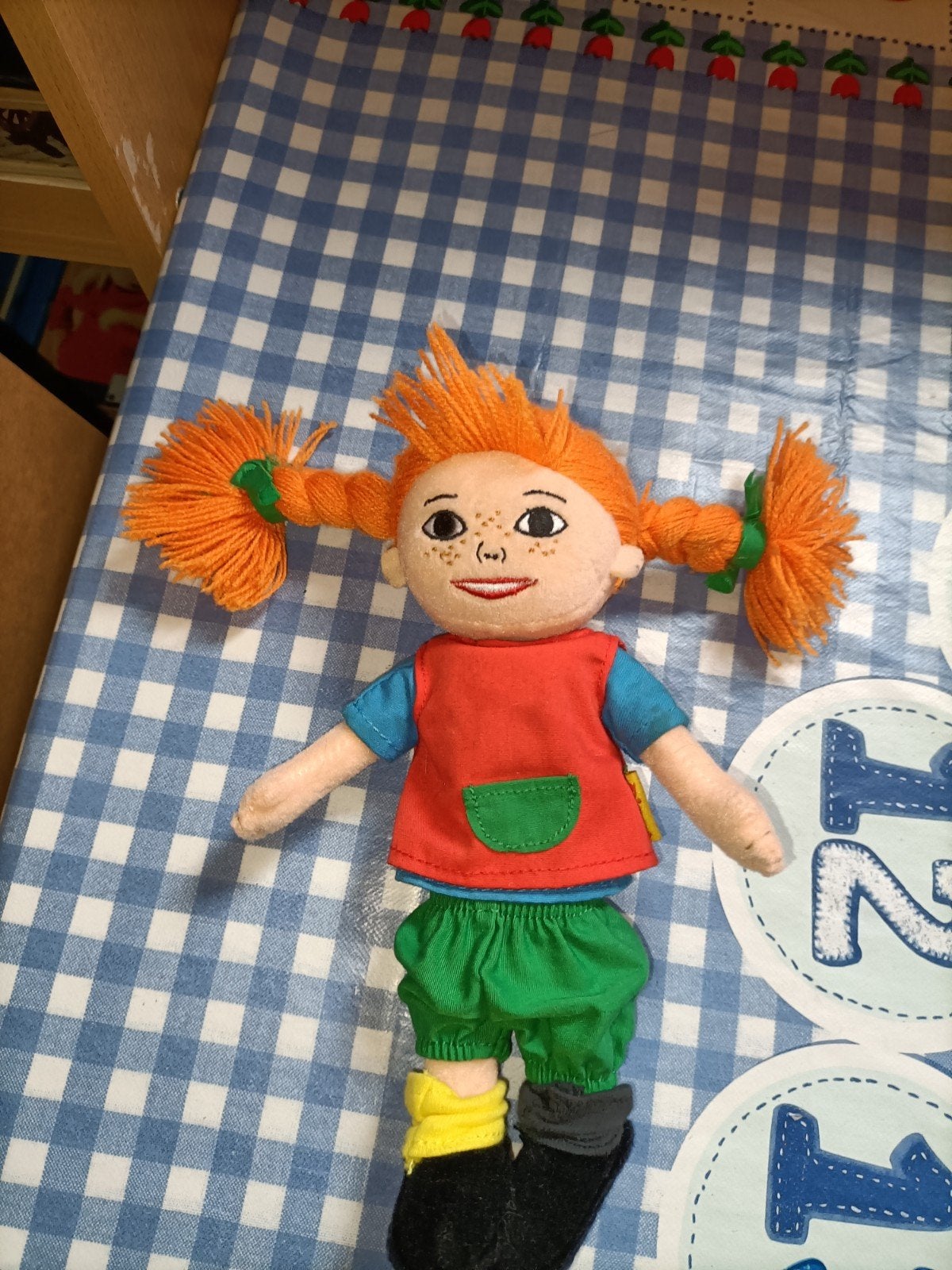 Pipi Langkous knuffel Pippi Langkous vintage 23 cm, Ophalen of Verzenden, Zo goed als nieuw, Overige typen