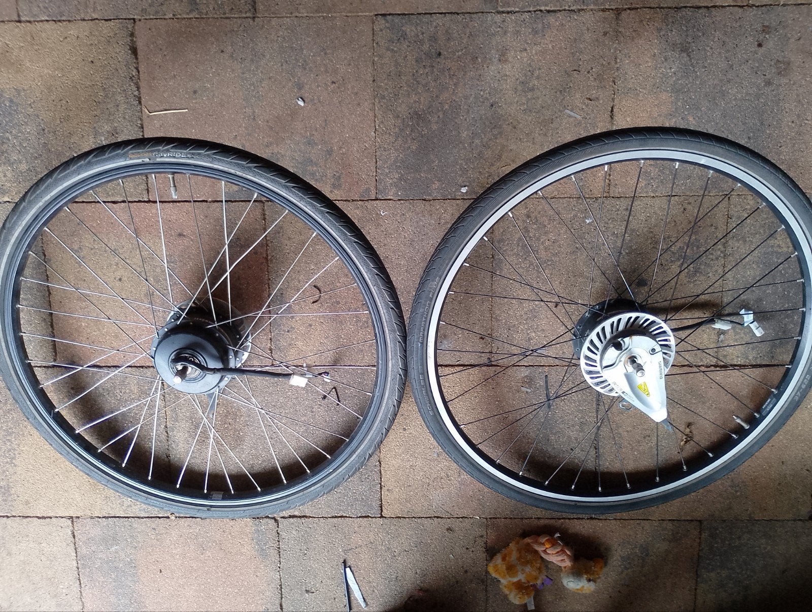 2x Voorwiel met motor voor oa Gazelle elektrische fiets, Gebruikt, Ophalen of Verzenden, Gazelle, Elektrische fiets