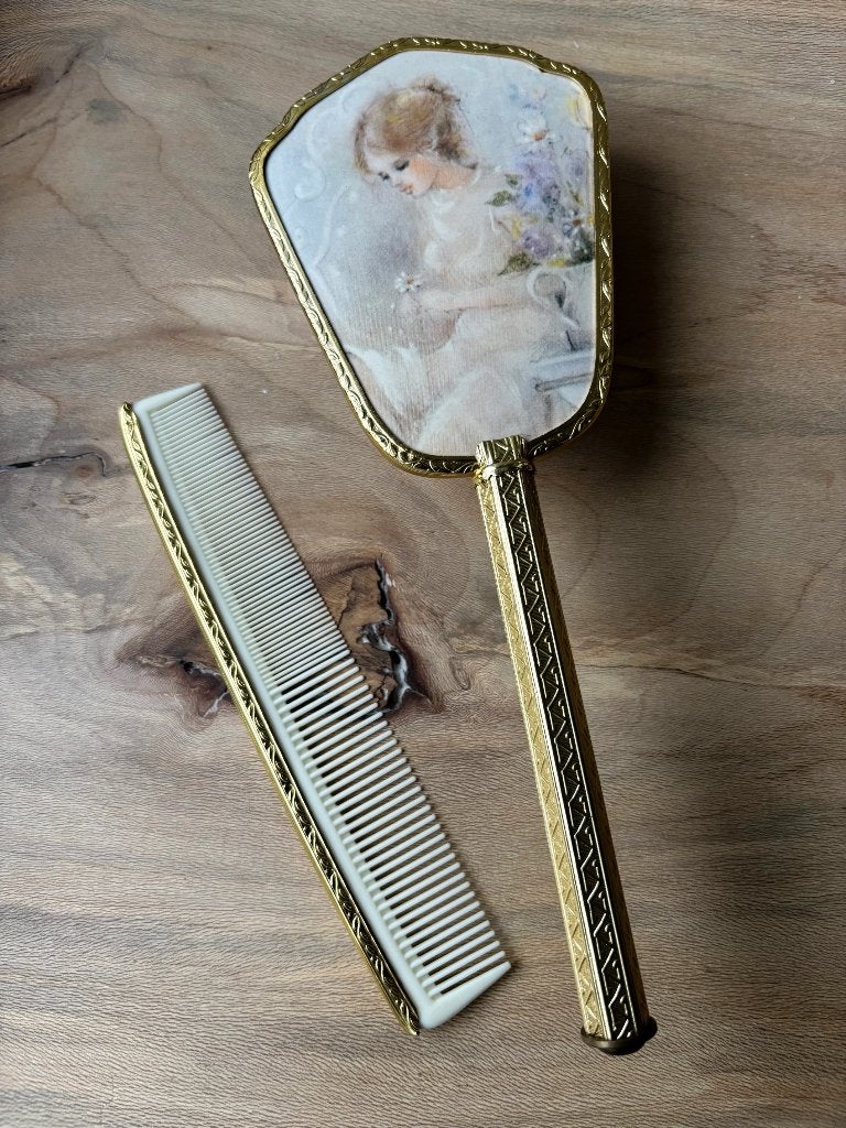 Vintage Kam Borstel 1960s KUNSTSTOF, Ophalen of Verzenden