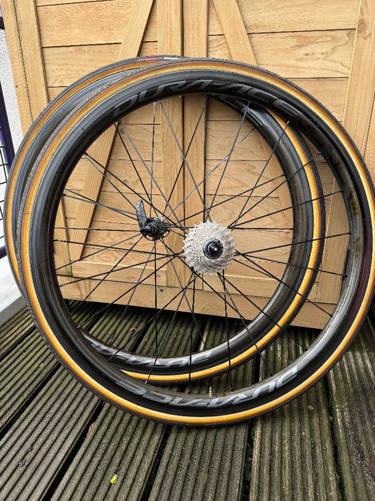 Shimano Dura-Ace C40 Tubular WH-R9100 Wielset, Gebruikt, Racefiets, Ophalen, Wiel