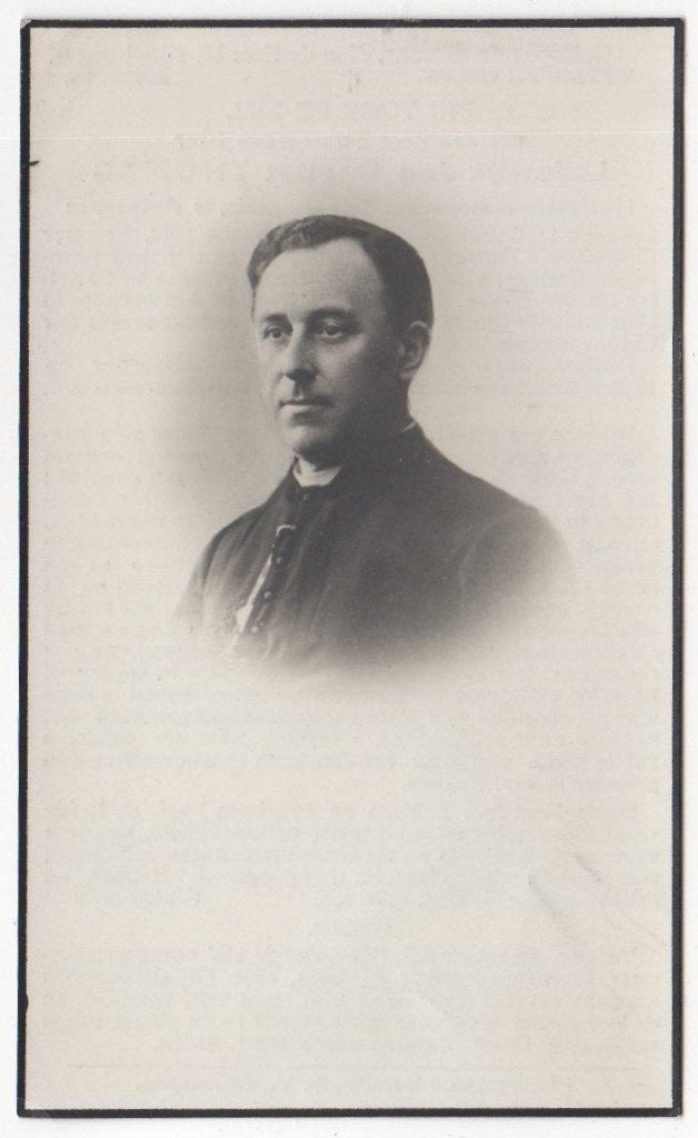 pastoor  Lodewijk Thomas 1872 Beirendrecht + 1935 Antwerpen, Ophalen of Verzenden