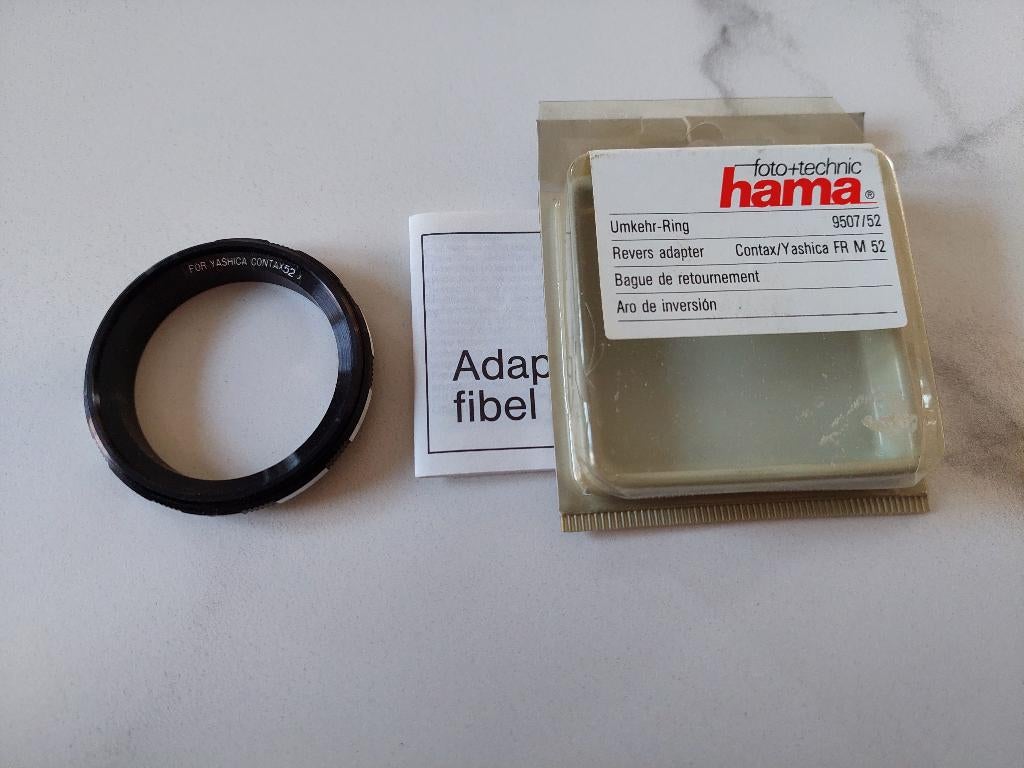 516 - Hama Omkeerring Contax/Yash. naar 52 mm. - nieuw, Overige typen, Nieuw, Ophalen of Verzenden, Hama