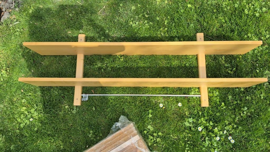 Wandplank met haken IKEA, Ophalen