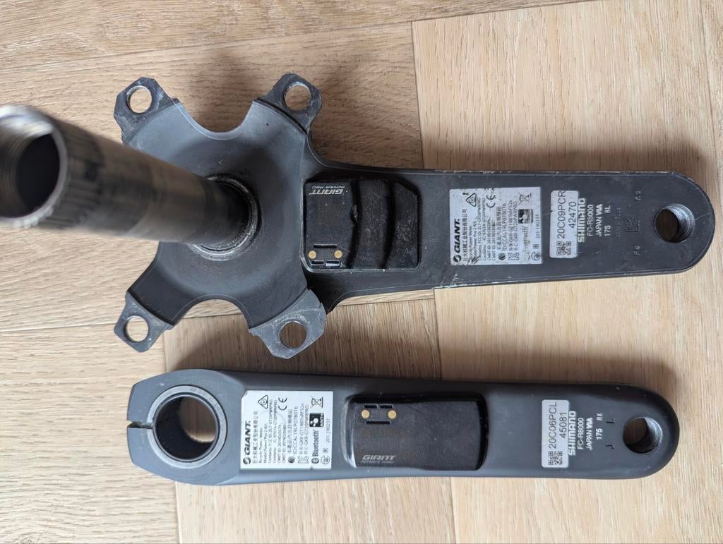 Ultegra FC-R8000 175 dubbele powermeter, Fietsen en Brommers, Ophalen of Verzenden, Gebruikt, Crankstel of Pedalen, Shimano Ultegra