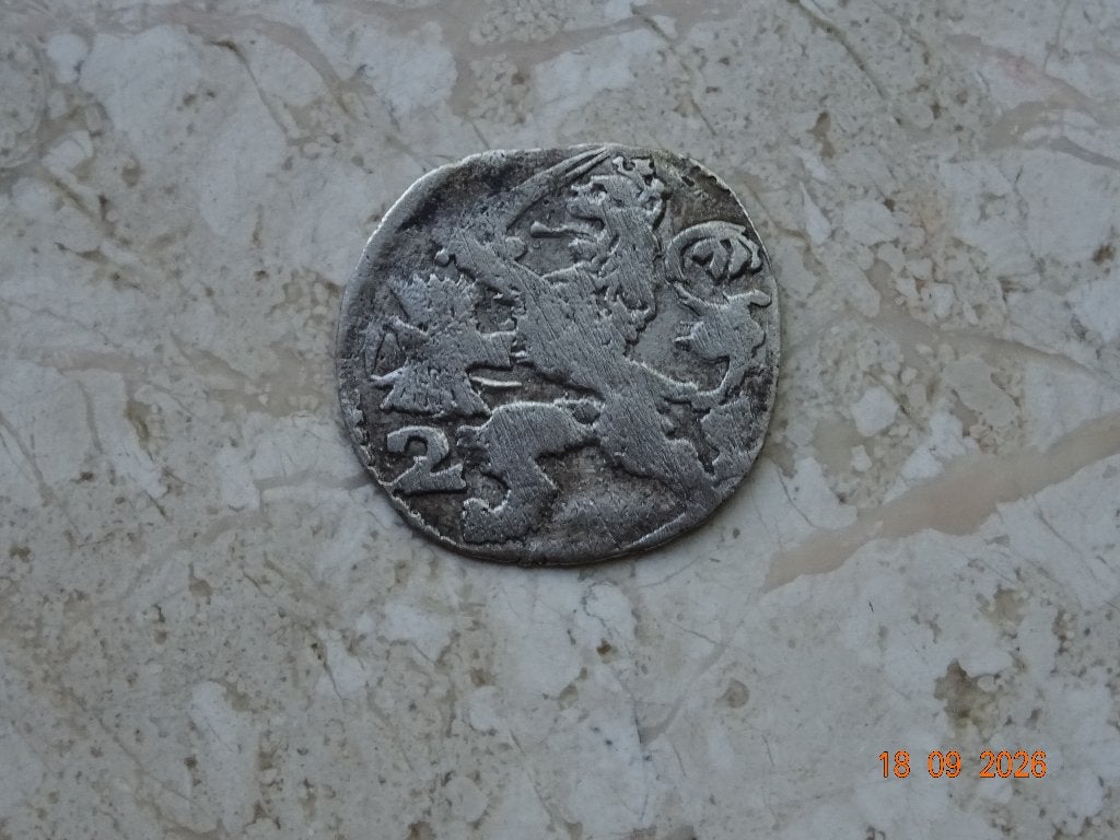 Zilveren 2 stuiver West-Friesland 1678 (zeer zeldzaam!), Postzegels en Munten, Vóór koninkrijk, Verzenden, Zilver, Overige waardes