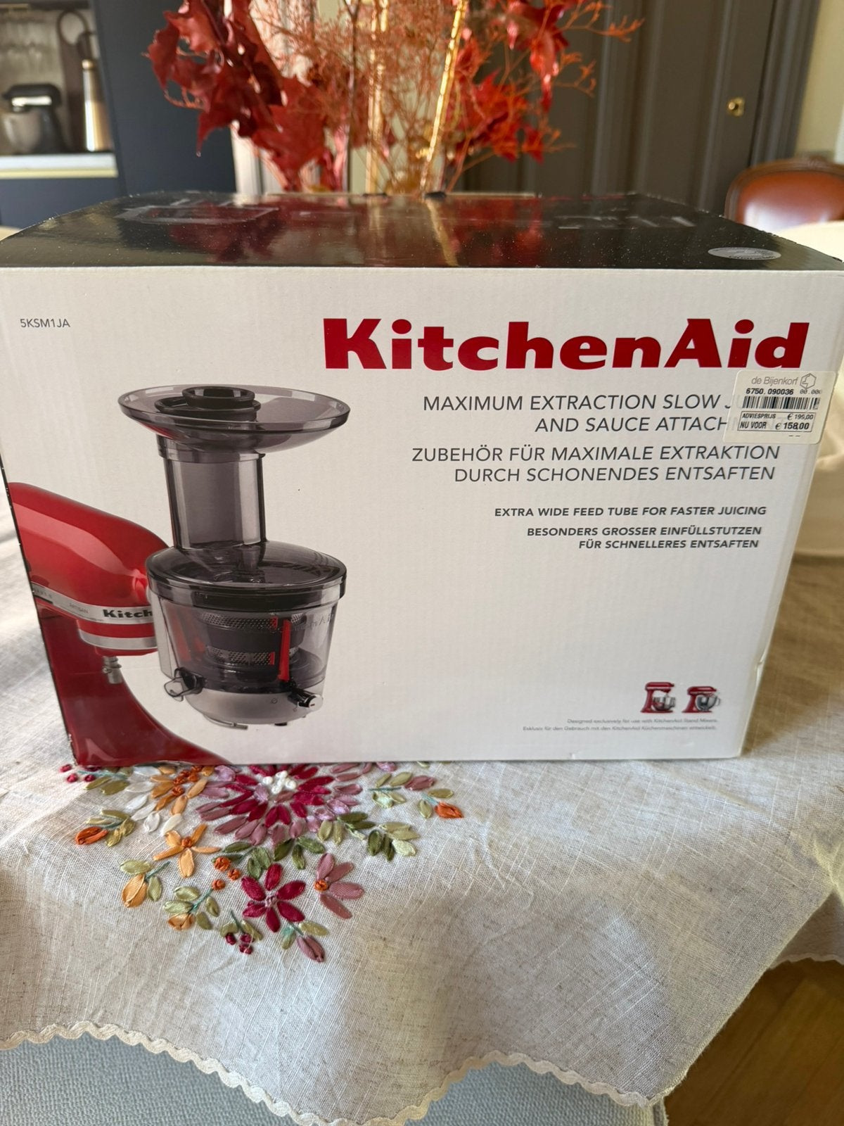 Slowjuicer kitchenaid, Witgoed en Apparatuur, Juicers, Ophalen, Gebruikt, Elektrisch, Slowjuicer