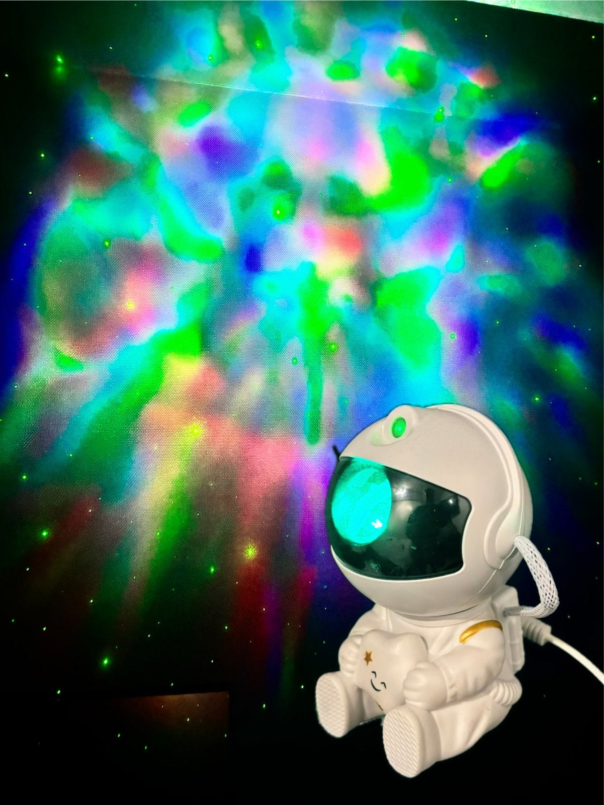 Astronaut Sterrenprojector Lampje met Afstandsbediening, Wit, Overige merken, Kunststof, Ophalen of Verzenden