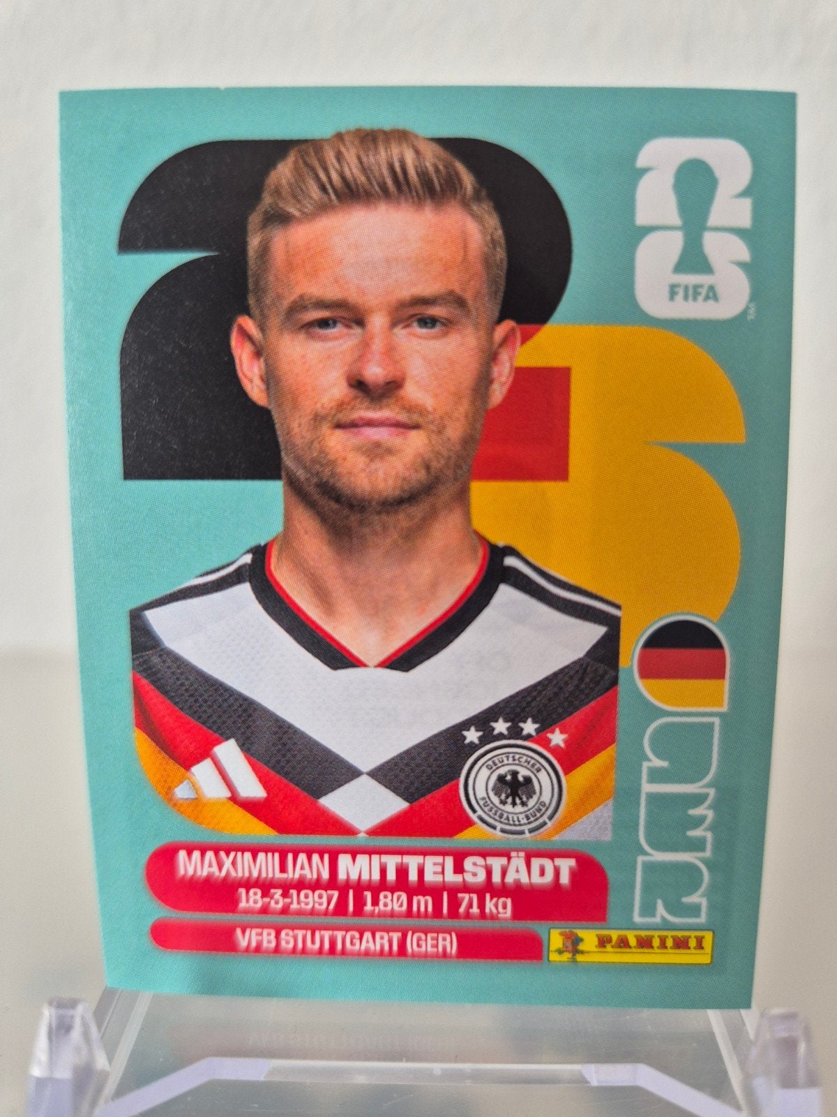 Maximilian Mittelstädt Panini FIFA World Cup 2026 kaart, Ophalen of Verzenden, Nieuw, Sticker