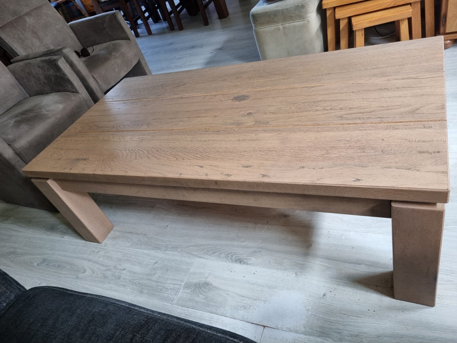Salontafel met lade, Ophalen