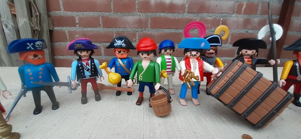 vintage.  piraten oud playmobil, Ophalen of Verzenden, Gebruikt, Pirates, Figuren