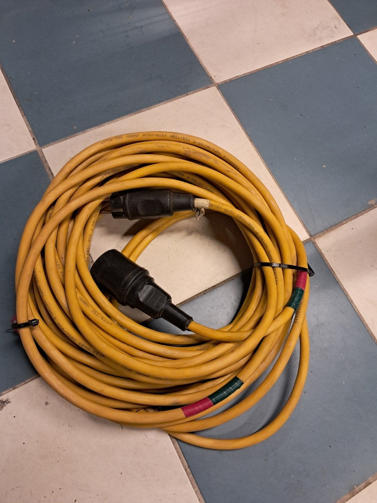Neopreen kabel 3x2,5mm² - 20 meter, Ophalen of Verzenden, Gebruikt