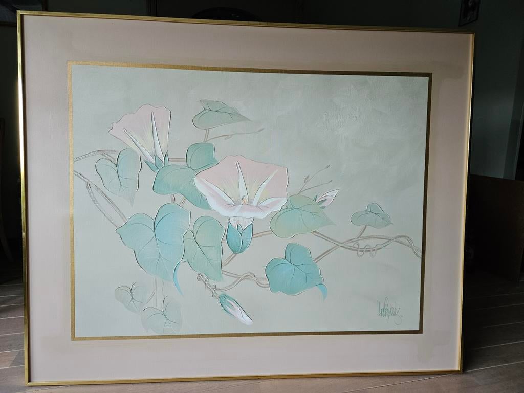 Mooi supergroot schilderij in mooie gouden lijst 120 x 150, Ophalen
