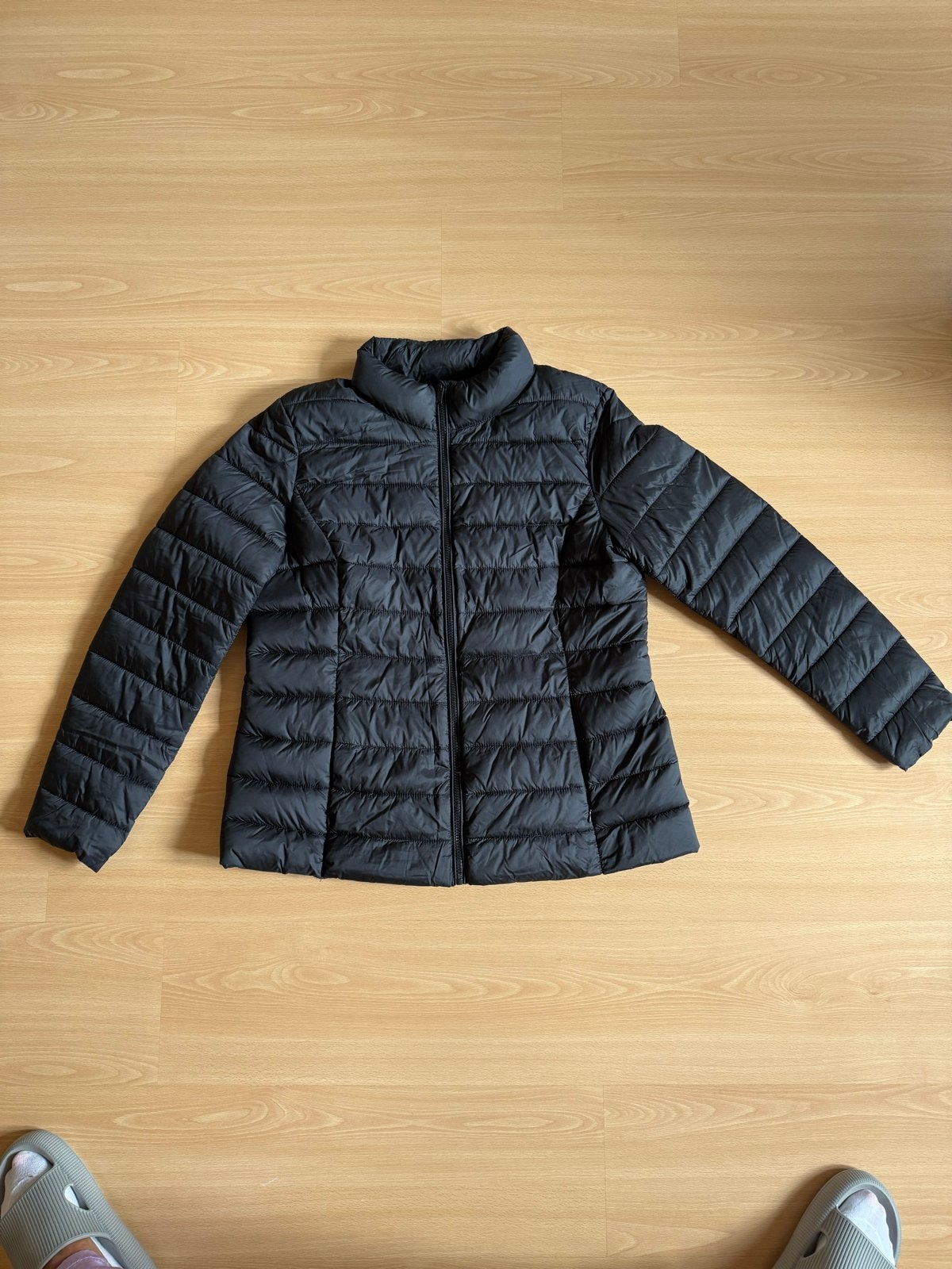 Montego zwarte gewatteerde jas maat 42, Kleding | Dames, Ophalen of Verzenden, Zo goed als nieuw, Maat 42/44 (L), Zwart