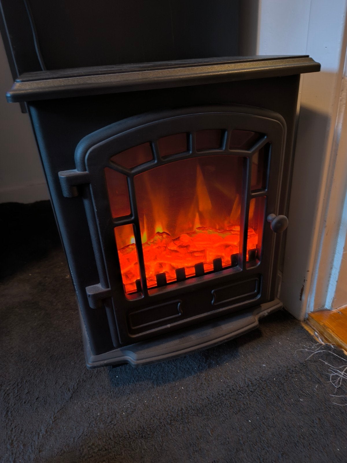 Elektrische sfeerhaard 2000W – Classic Fire Torino, Ophalen, Gebruikt, Vrijstaande haard, Elektrische haard