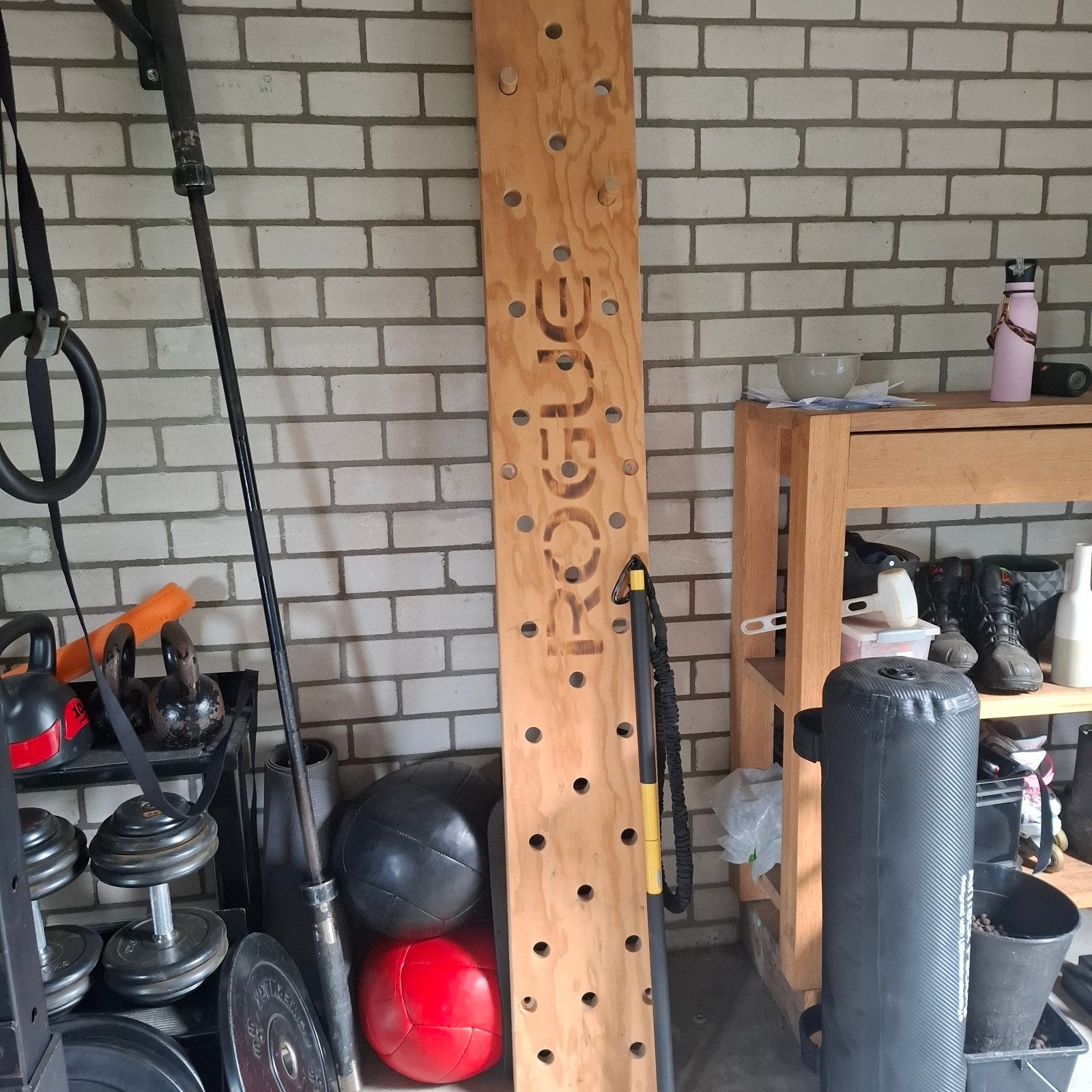 CrossFit Sport Materiaal:Rogue  houten klimboard Ballen (8 &, Sport en Fitness, Ophalen, Fitnessbal