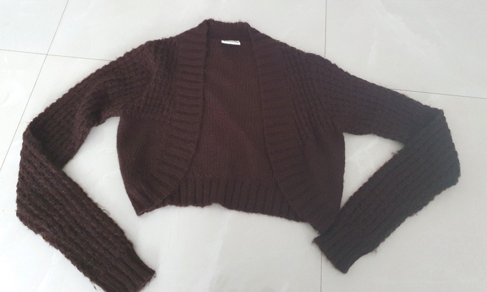 Madonna Bolero vest Bruin Maat S Zo goed als nieuw, Bruin, Ophalen of Verzenden, Zo goed als nieuw, Maat 36 (S)