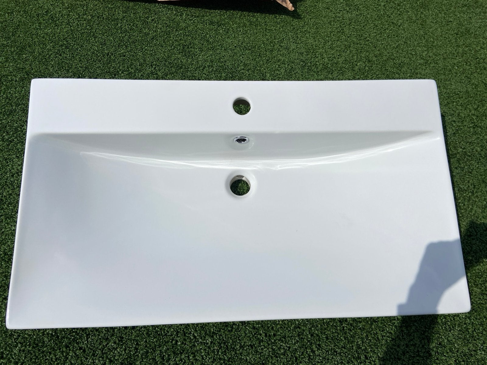 Nieuwe Saniclass Wave keramiek Meubelwastafel - 80x46x7.5cm, Ophalen, Nieuw, Wastafel
