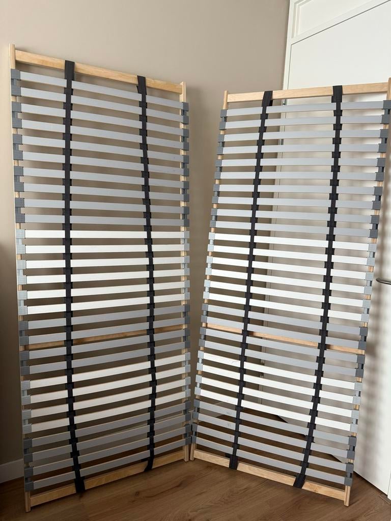 Twee IKEA Lönset lattenbodems 80x200 cm, Ophalen, Gebruikt, Tweepersoons, 80 cm