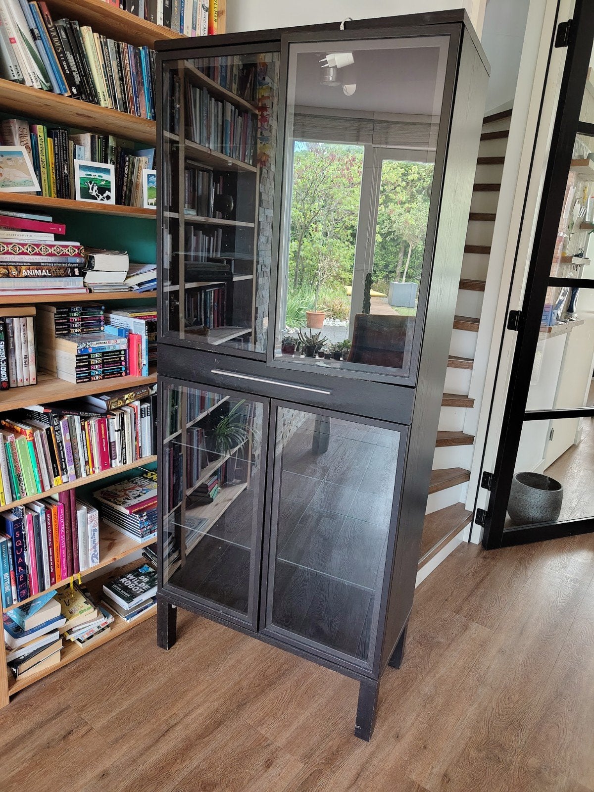 Vitrinenkast, Huis en Inrichting, Kasten | Vitrinekasten, Ophalen, Gebruikt, Met deur(en), 50 tot 100 cm