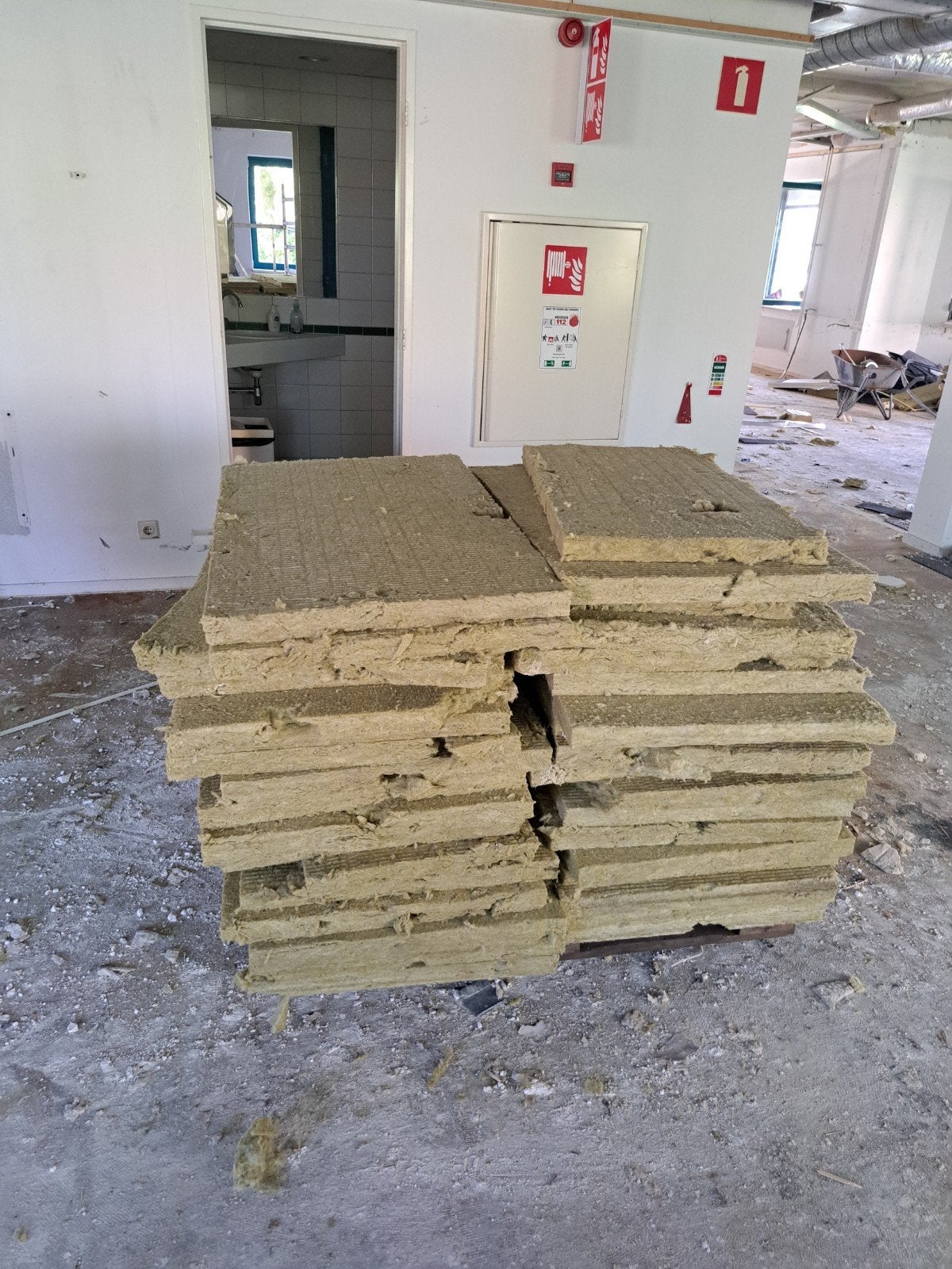 rockwool plaatjes 60 cm bij 100 cm 4.5 cm dik, Ophalen, Steenwol, 4 tot 8 cm, Minder dan 5 m²