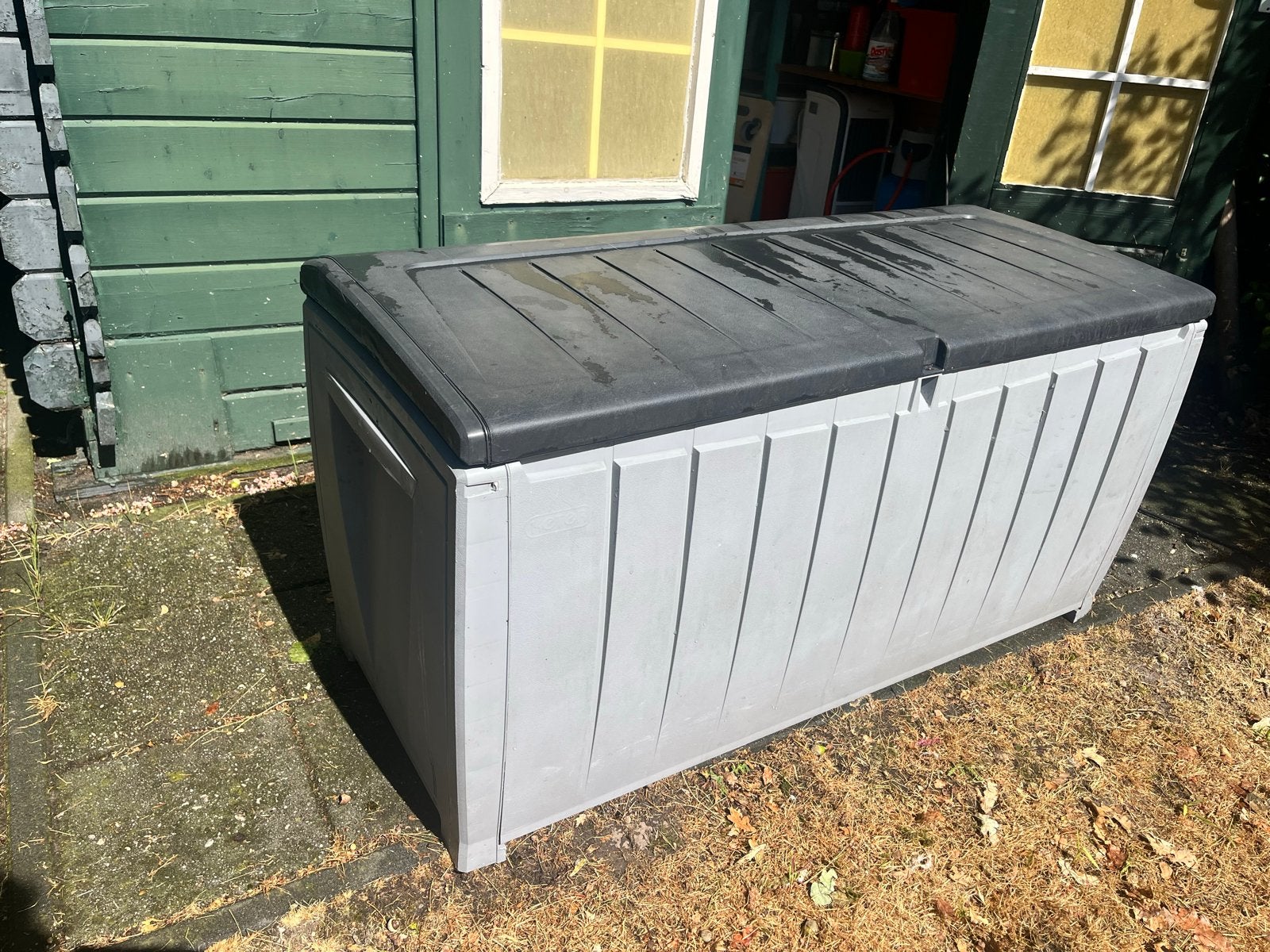 Keter novel opbergbox - Handige en ruime opbergoplossing, Tuin en Terras, Bergingen en Tuinkasten, Ophalen, Gebruikt, Kunststof
