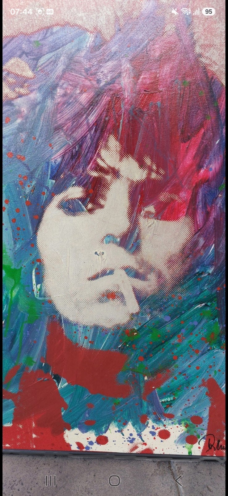 Donkersloot:Portret van Mick Jagger en Keith Richards, Acrylverf, Op houten frame, Ophalen of Verzenden, Portret