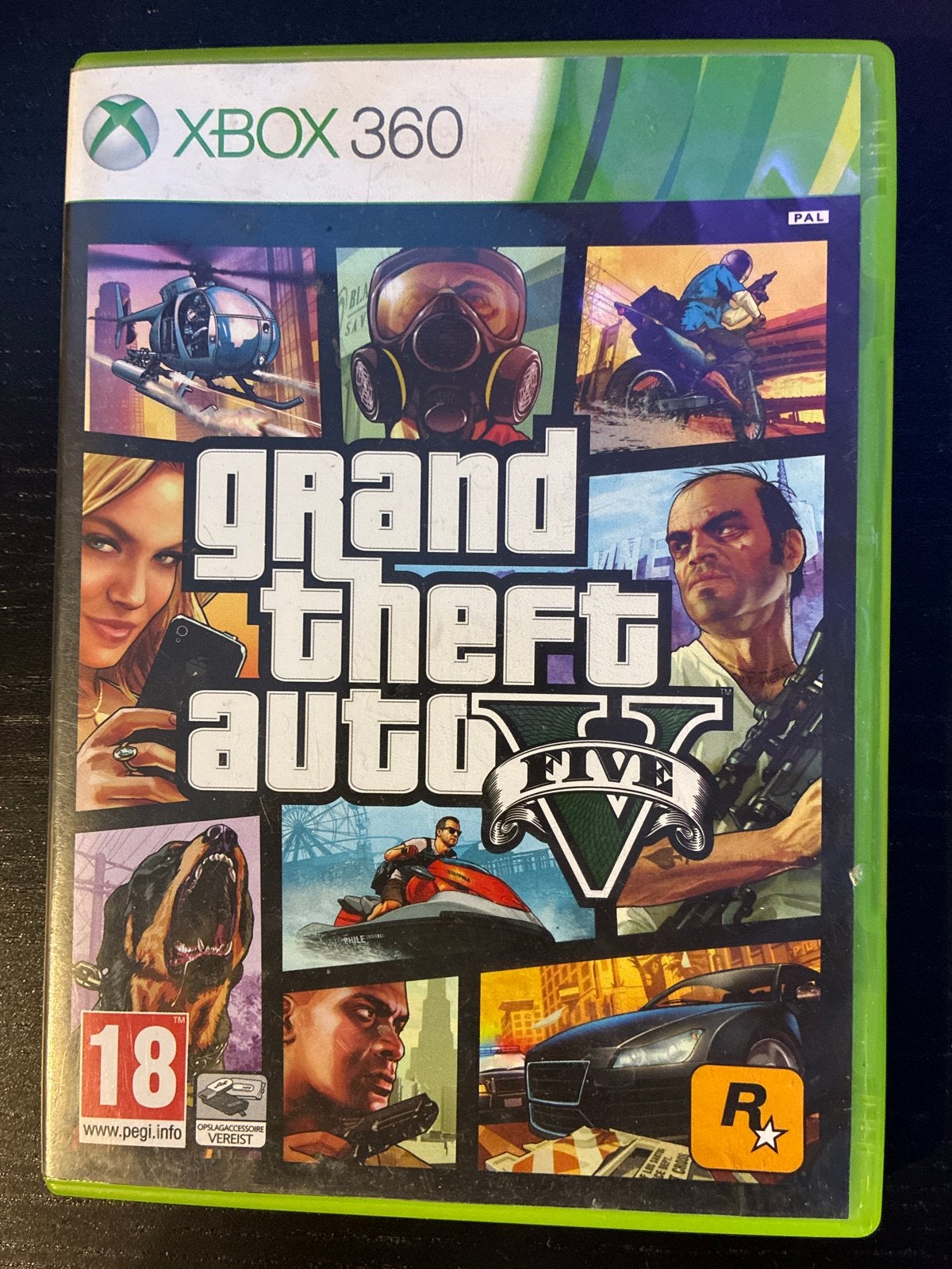 Grand Theft Auto V (GTA 5) Xbox 360 - Zo goed als nieuw, Avontuur en Actie, Online, Vanaf 18 jaar, 1 speler