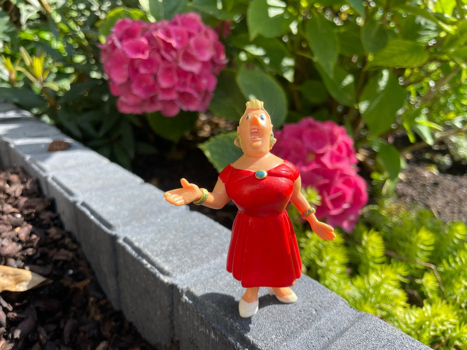 Mevrouw Bianca Castafiore figuur Kuifje Herge Plastoy, Verzamelen, Ophalen of Verzenden, Zo goed als nieuw