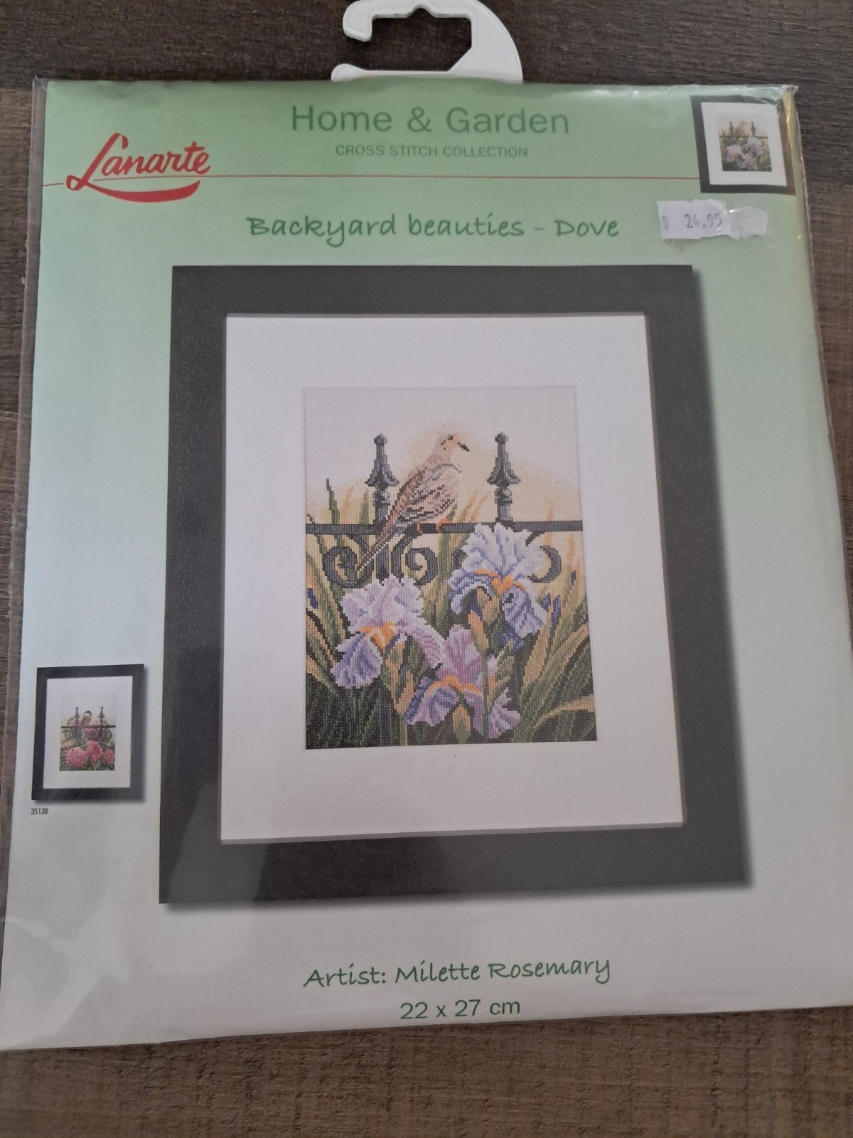 Lanarte Borduurpakket - Backyard Beauties - Duif, Ophalen of Verzenden, Nieuw, Handborduren, Borduurpakket